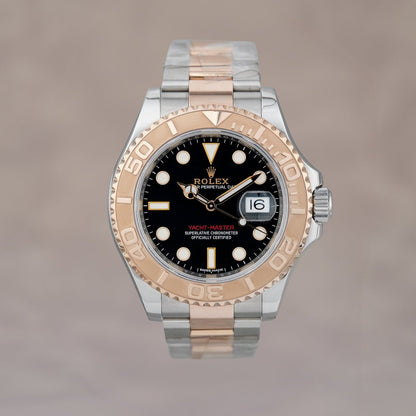 Rolex Yacht-Master 40 Two Tone Everose Black Dial