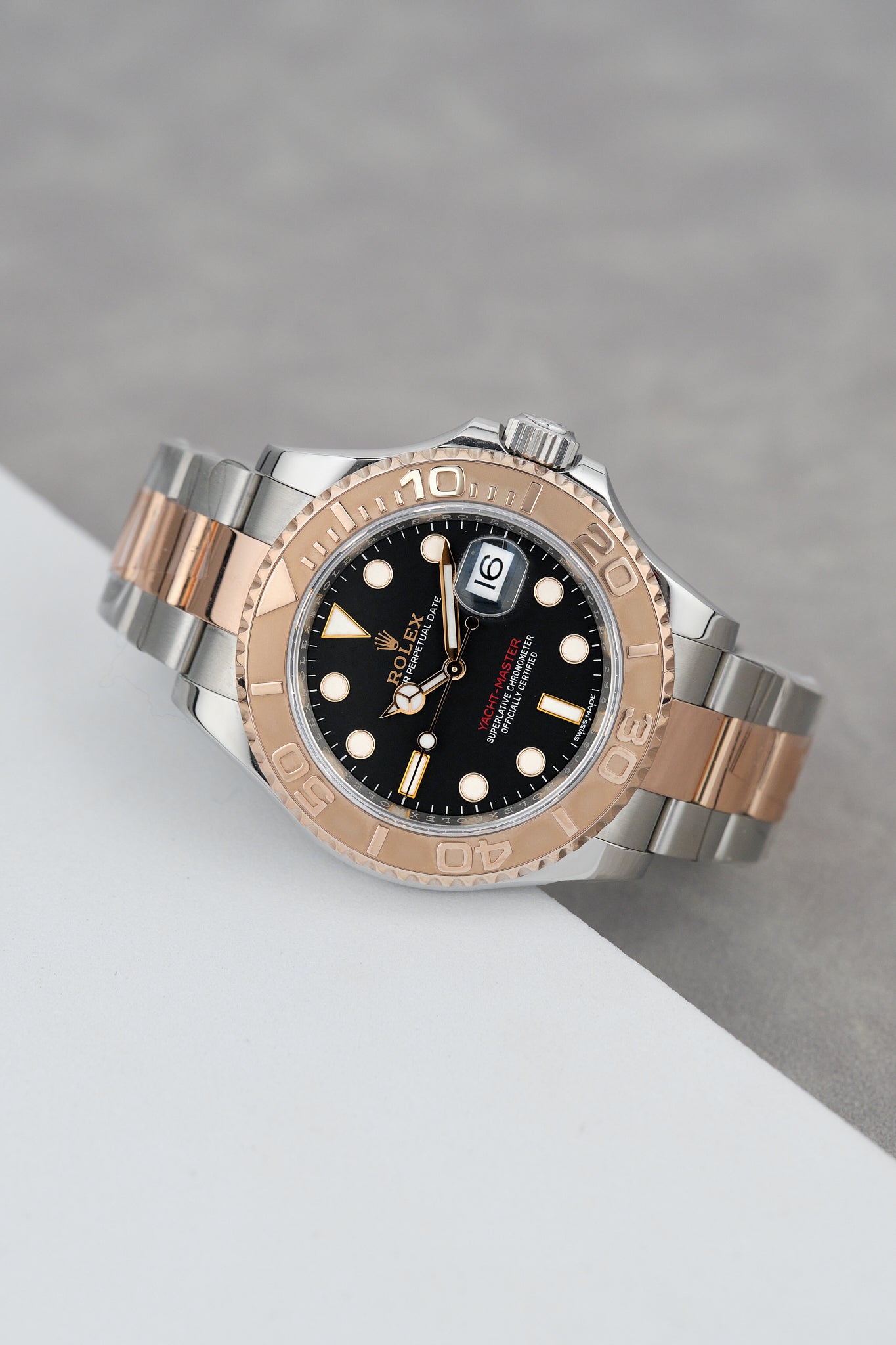 Rolex Yacht-Master Two Tone Everose Black Dial – Gentry Timepieces