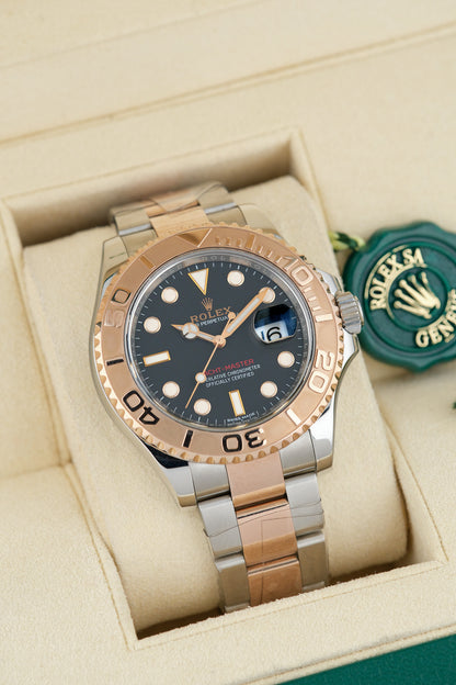 Rolex Yacht-Master 40 Two Tone Everose Black Dial