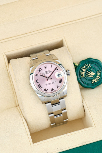 Rolex Datejust 31 Salmon Roman Dial 178240 2015