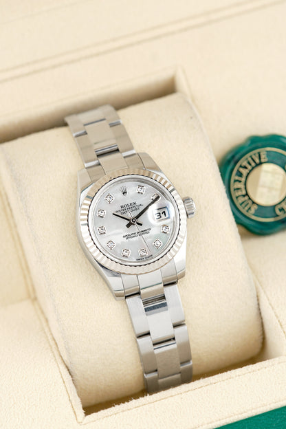 Rolex Datejust 26 Mother Of Pearl Diamonds 26mm 179174 2015