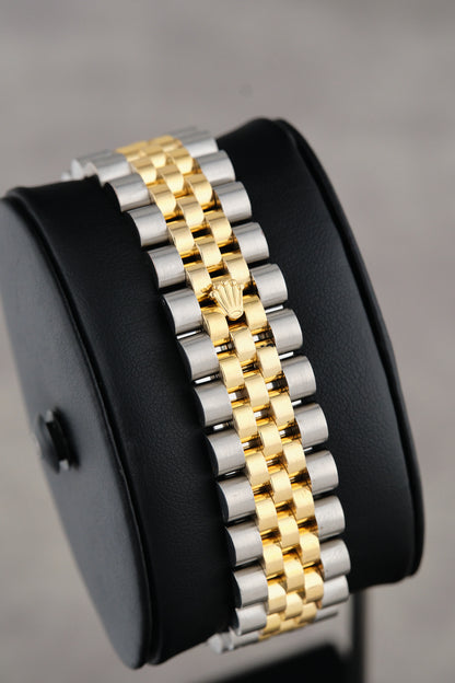 Rolex Datejust 36 Two Tone Yellow Gold Champagne Anniversary Dial With Diamonds 116233 2015