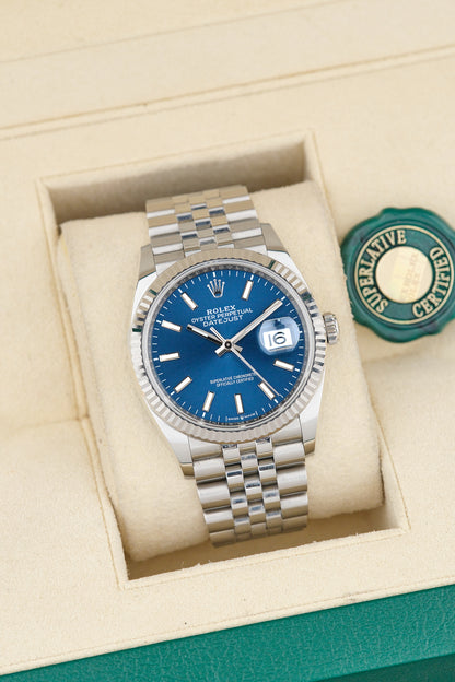 Rolex Datejust 36 Blue Dial 126234 2026 (Brand New)