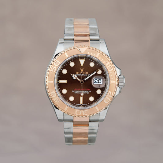 Rolex Yacht-Master Two Tone Everose Choco Dial