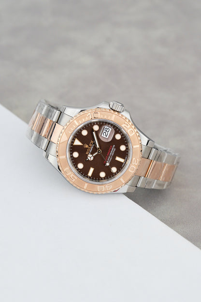 Rolex Yachtmaster 40 Two Tone Rose Gold Choco 40mm 116621 2018