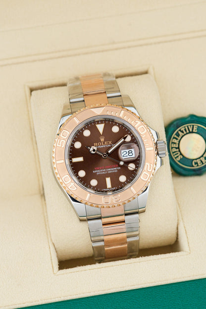 Rolex Yachtmaster 40 Two Tone Rose Gold Choco 40mm 116621 2018