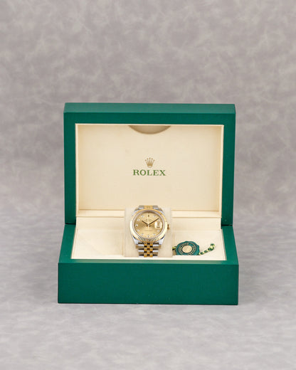 Rolex Datejust 41 Two Tone Yellow Gold Champagne Dial With Diamonds 126333 2026 (Brand New)