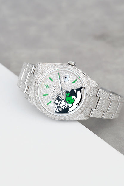 Rolex Datejust 41 Iced Out Monopoly Customized 126300 2022