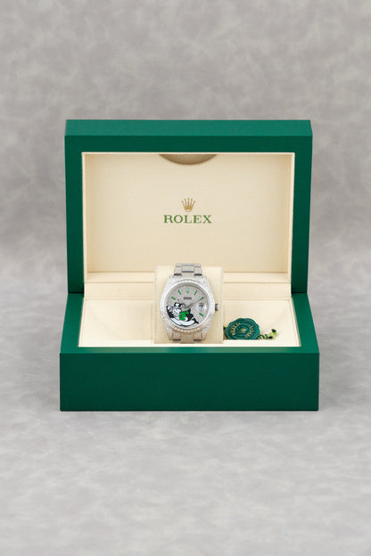 Rolex Datejust 41 Iced Out Monopoly Customized 126300 2022