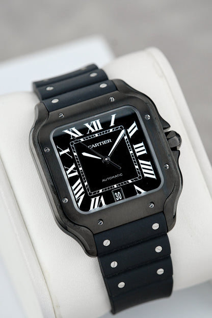 Santos De Cartier Large Black ADLC Large WSSA0039 2023