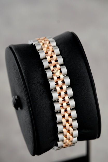 Rolex Datejust 26 Two Tone Everose Silver Dial with Diamonds