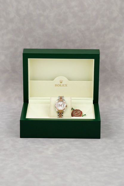 Rolex Datejust 26 Two Tone Rose Gold Silver with Diamonds 26mm 179171 2009