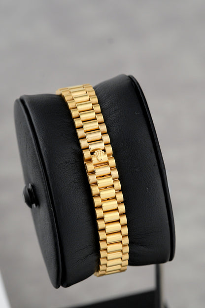 Rolex Lady Datejust 26 Full Yellow Gold Champagne Dial With Diamonds 69178 1990