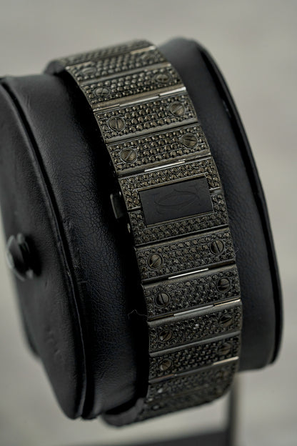 Cartier Santos de Cartier Large Black Iced Out WSSA0018 2024