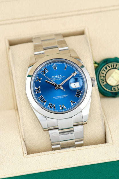 Rolex Datejust 41 Azzuro Blue 126300 2024