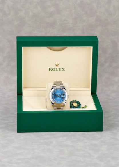 Rolex Datejust 41 Azzuro Blue 126300 2019