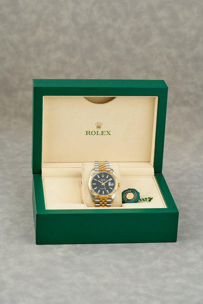 [RESERVED] Rolex Datejust 41 Two Tone Yellow Gold Black Dial