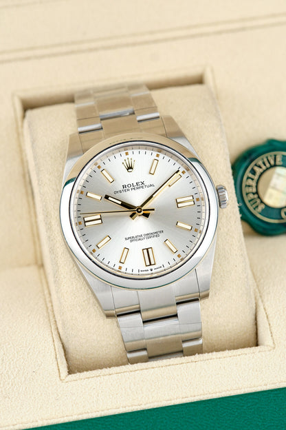 Rolex Oyster Perpetual 41 Silver Dial 124300 2023