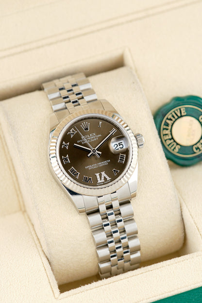 Rolex Datejust 31 Rhodium Roman VI Diamond 31mm 178274 2019