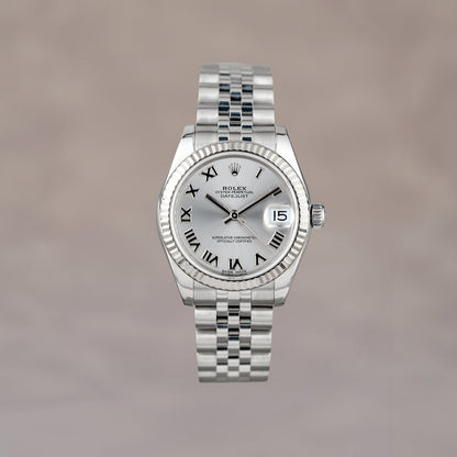 Rolex Datejust 31 Silver Roman 31mm 75274