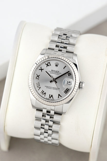 Rolex Datejust 31 Silver Roman 31mm 75274