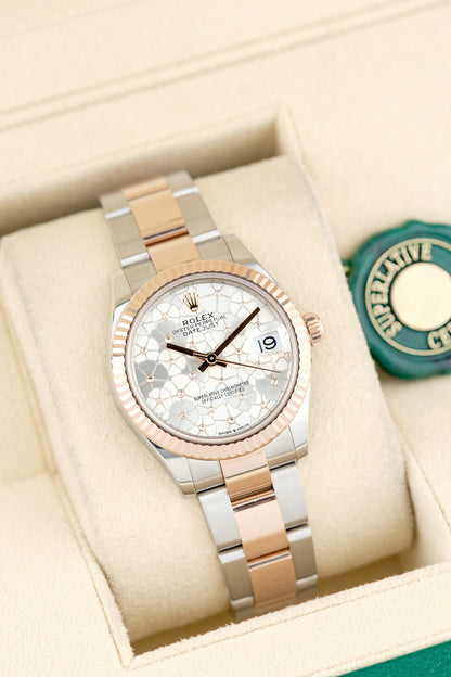 Rolex Datejust 31 Two Tone Rose Gold Sakura White 31mm 278271 2024