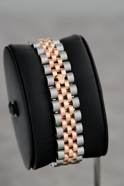 [RESERVED] Rolex Datejust 31 Two Tone Rose Gold Black with Diamonds 31mm 178271 2011