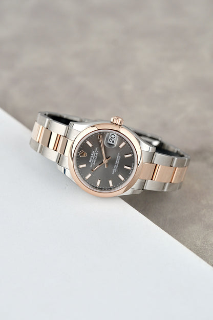 Rolex Datejust 31 Two Tone Rose Gold Rhodium Stick 31mm 278241 2024