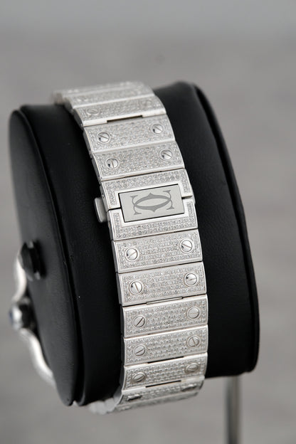 Cartier Santos Large Green Iced Out Large WSSA0018/4072 2022