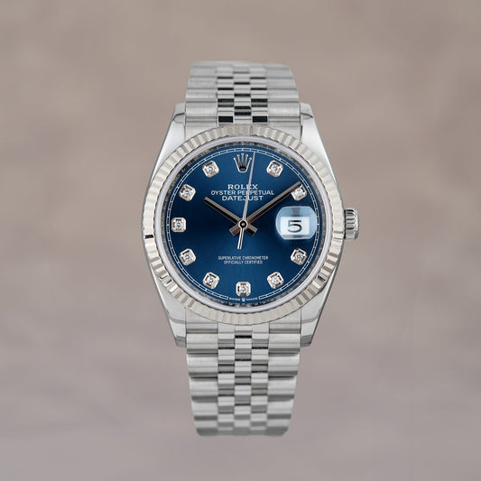 Rolex Datejust 36 Blue Dial With Diamonds 126234 2026 (Brand New)