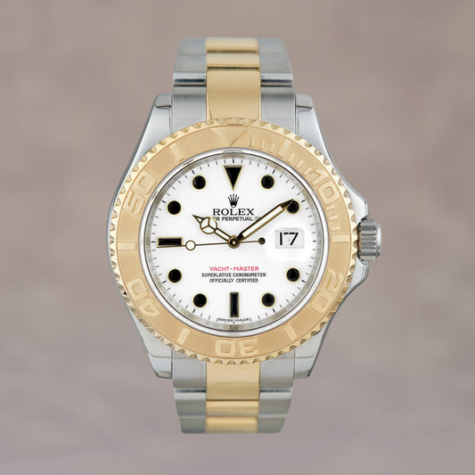 [RESERVED] Rolex Yachtmaster 40 Two Tone Yellow Gold White Dial 40mm 16623 2010