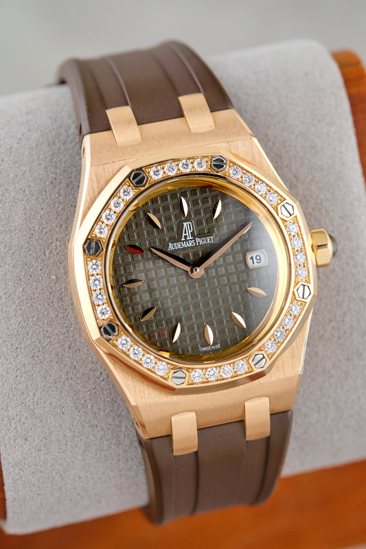 Audemars Piguet Lady Royal Oak Rose Gold Choco Dial