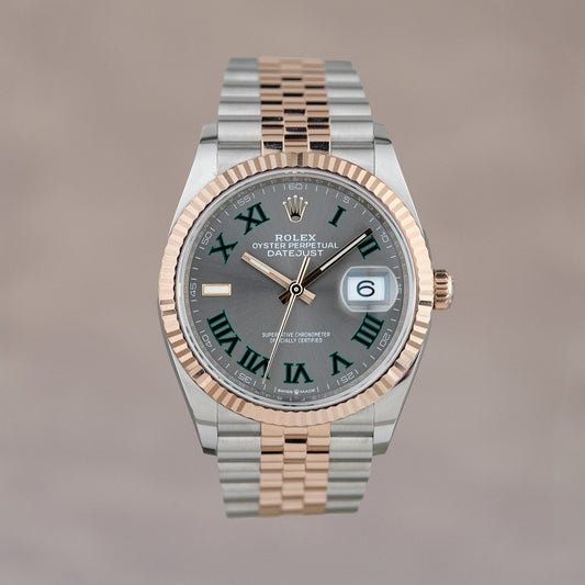 Rolex Datejust 36 Two Tone Everose Wimbledon Dial 126231 2025 (Brand New)
