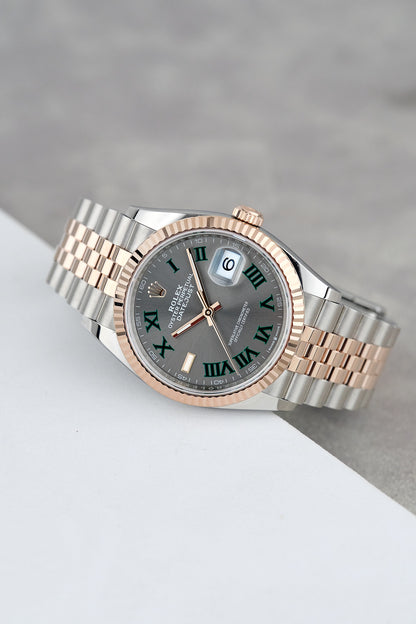Rolex Datejust 36 Two Tone Everose Wimbledon Dial 126231 2025 (Brand New)