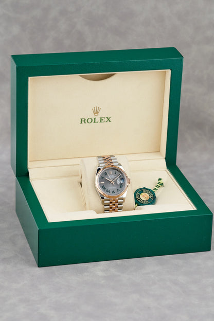 Rolex Datejust 36 Two Tone Everose Wimbledon Dial 126231 2025 (Brand New)