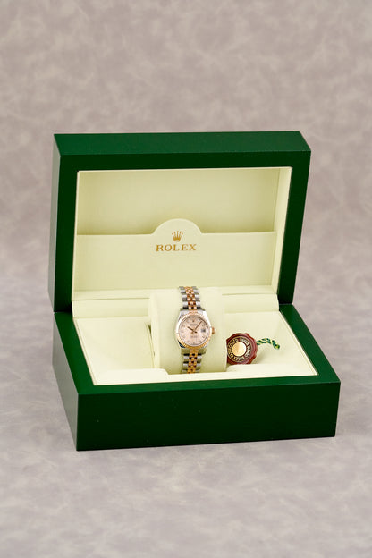 Rolex Lady Datejust 26 Two Tone Rose Gold Sundust Anniversary Dial With Diamonds 179171 2015