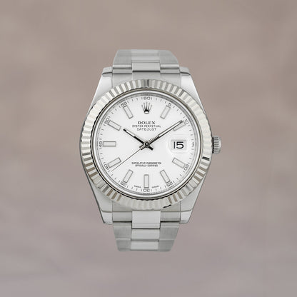 Rolex Datejust 41 White Stick 41mm 116334 2013