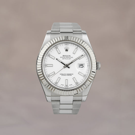 Rolex Datejust 41 White Stick 41mm 116334 2013