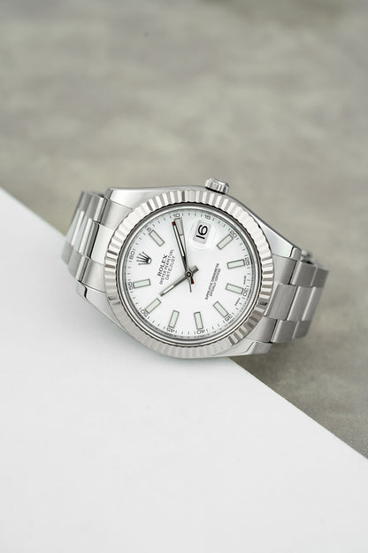 Rolex Datejust 41 White Stick 41mm 116334 2013