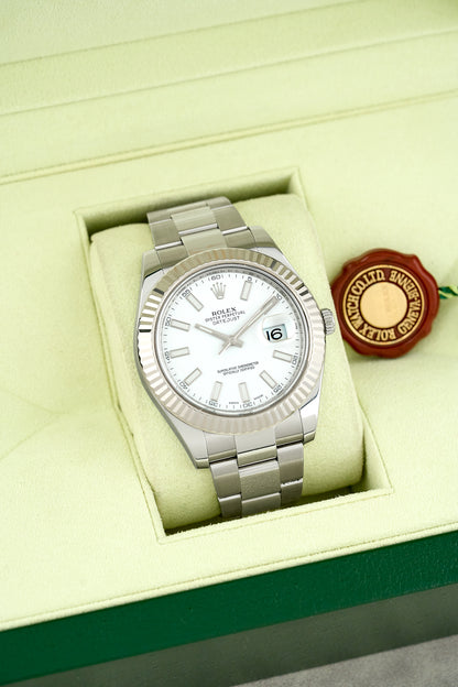 Rolex Datejust 41 White Stick 41mm 116334 2013