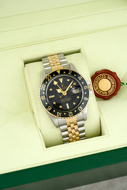 Rolex GMT-Master Two Tone Yellow Gold Nipple Dial