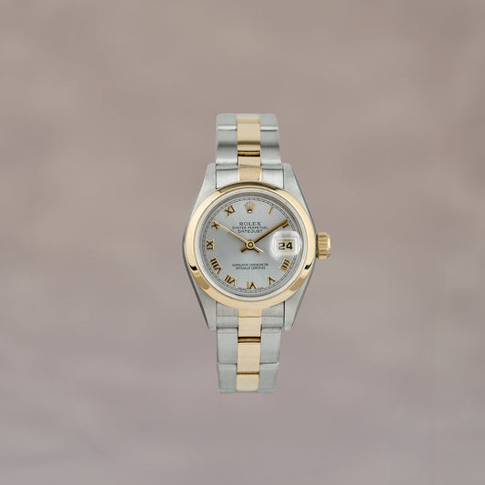 Rolex Datejust 26 Two Tone Yellow Gold Silver Roman 26mm 69163