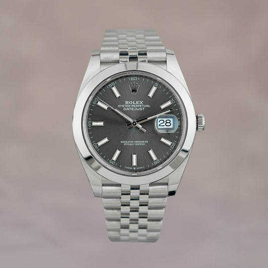 Rolex Datejust 41 Rhodium Dial