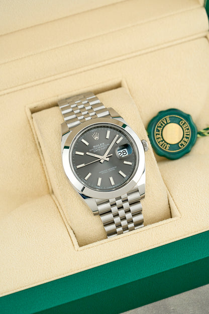 Rolex Datejust 41 Rhodium Dial