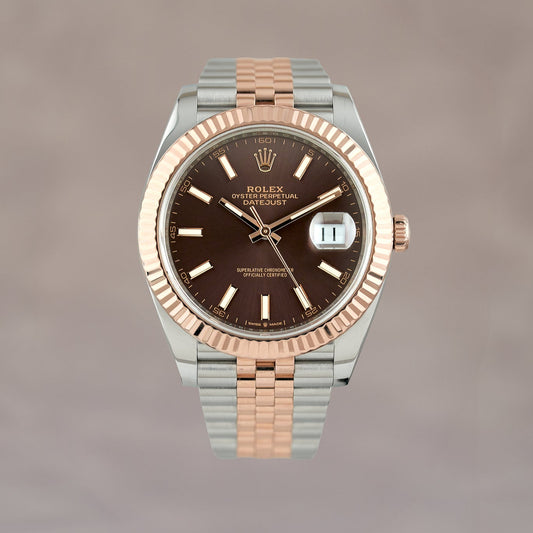 Rolex Datejust 41 Two Tone Rose Gold Choco Dial 126331 2026 (Brand New)