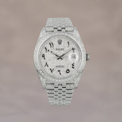 Rolex Datejust 41 Iced Out Arabic Dial 126300 2025