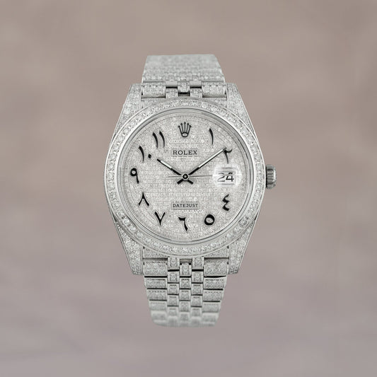 Rolex Datejust 41 Iced Out Arabic Dial 126300 2025