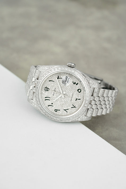 Rolex Datejust 41 Iced Out Arabic Dial 126300 2025