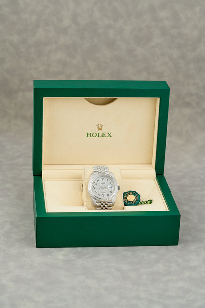 Rolex Datejust 41 Iced Out Arabic Dial 126300 2025