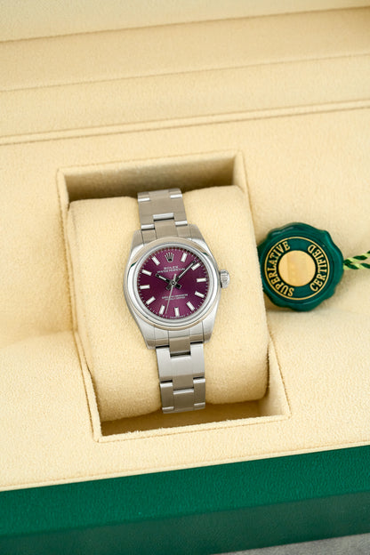 Rolex Oyster Perpetual 26 Grape Dial